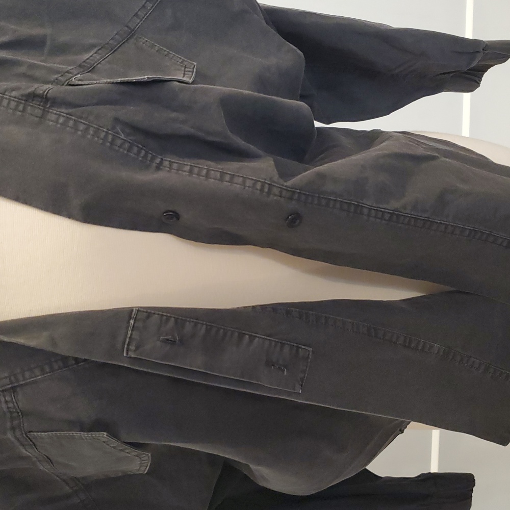 POL Charcoal Gray lightweight women’s Jacket with snaps Size S And 2 Size L NWOT - Picture 3 of 9